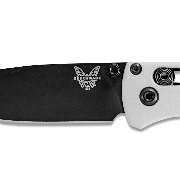 Benchmade - 533BK-1 - Mini Bugout - Folding Knife - S30V Coated Drop Point - Grivory - White - Image 20