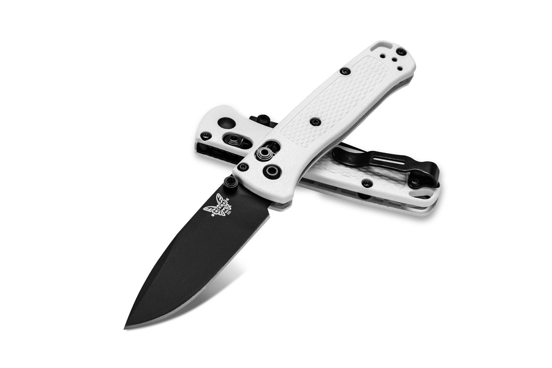 Benchmade - 533BK-1 - Mini Bugout - Folding Knife - S30V Coated Drop Point - Grivory - White - Image 15