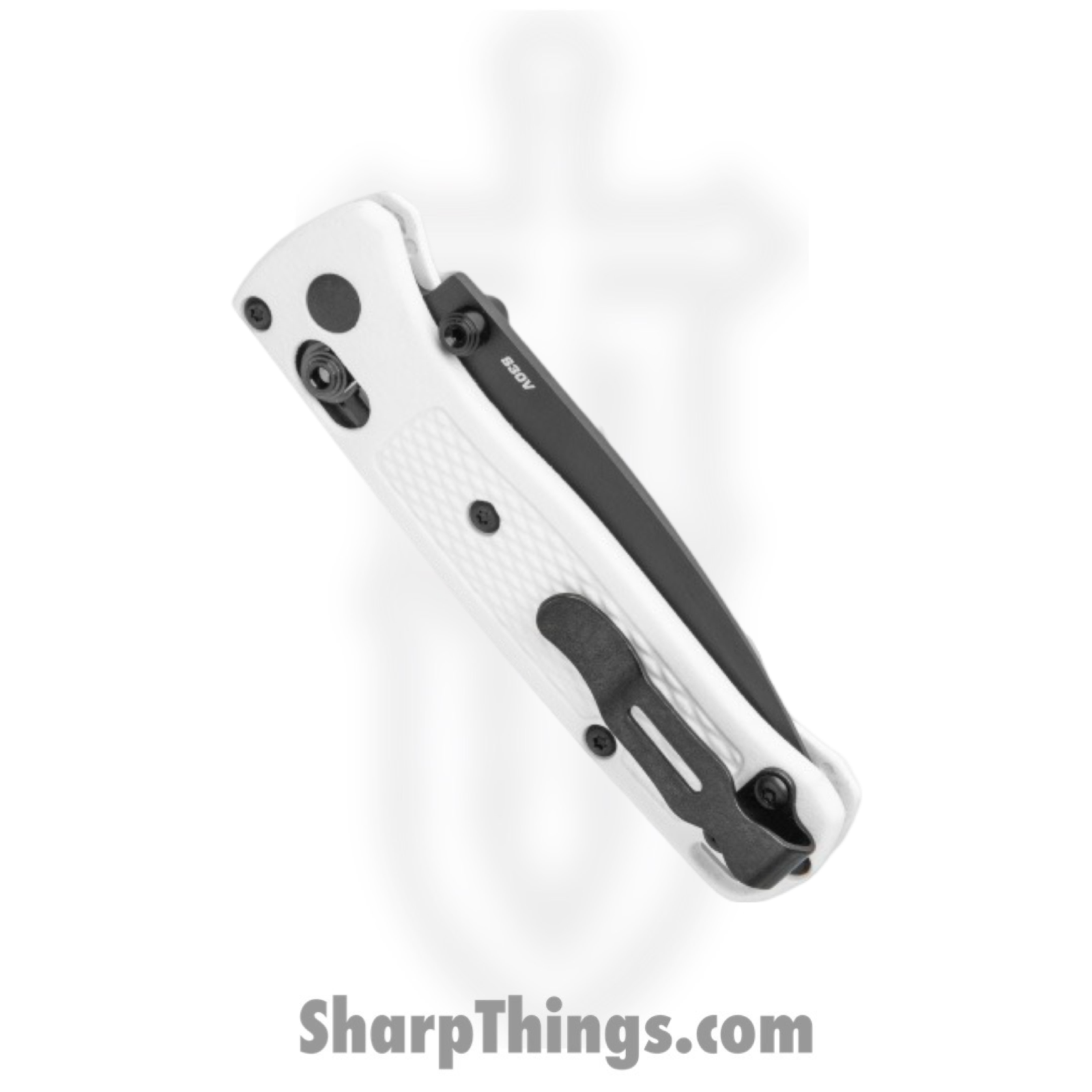 Benchmade - 533BK-1 - Mini Bugout - Folding Knife - S30V Coated Drop Point - Grivory - White - Image 14