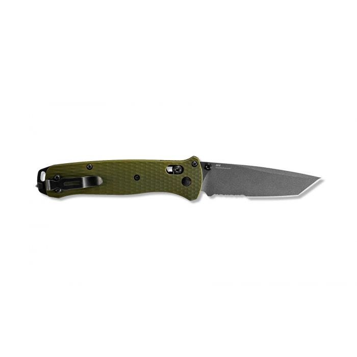 Benchmade - 537SGY-1 - Bailout - Folding Knife - CPM M4 Coated Tanto P/S - 6061-T6 Aluminum - Green - Image 16