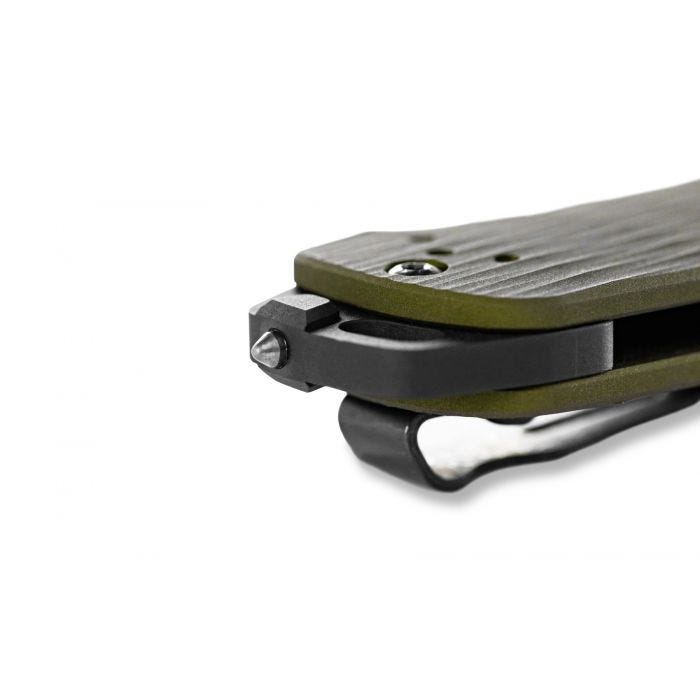 Benchmade - 537SGY-1 - Bailout - Folding Knife - CPM M4 Coated Tanto P/S - 6061-T6 Aluminum - Green - Image 18