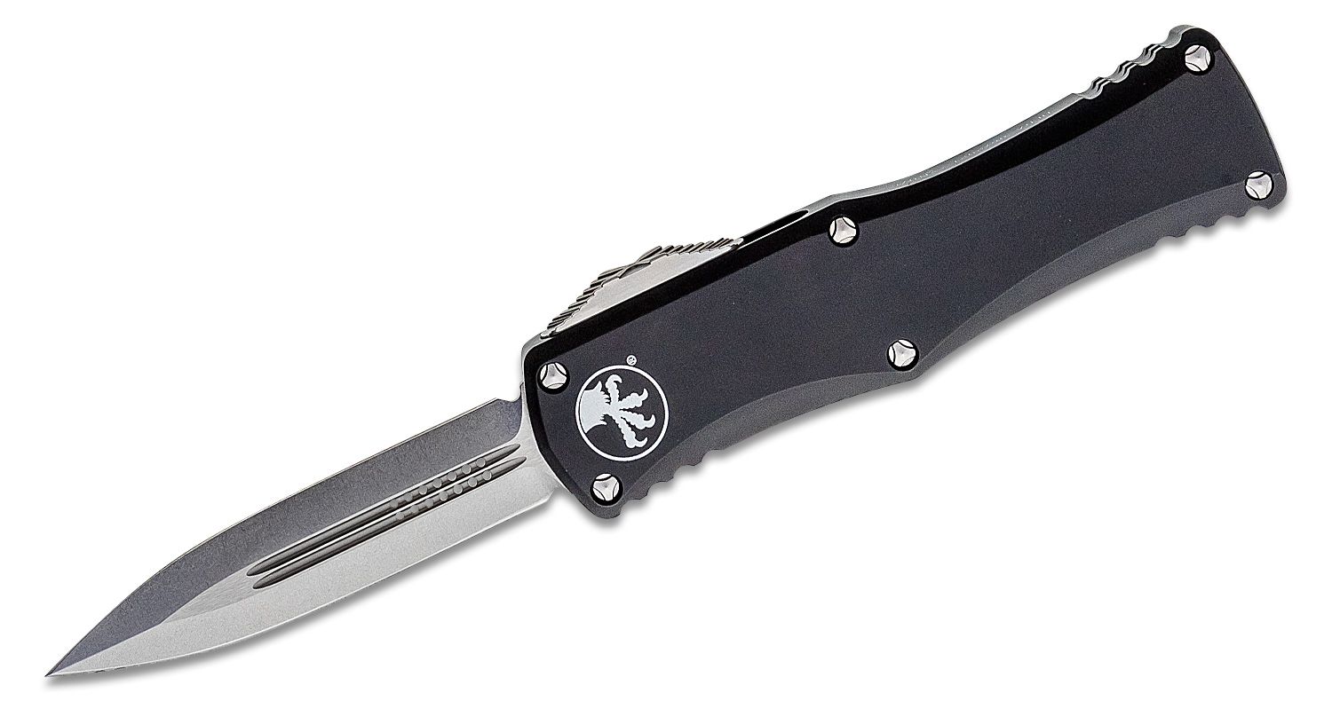 Microtech - 702-10 - Hera D/E - OTF Auto - Stonewash Dagger - 6061-T6 Aluminum - Black - Image 13