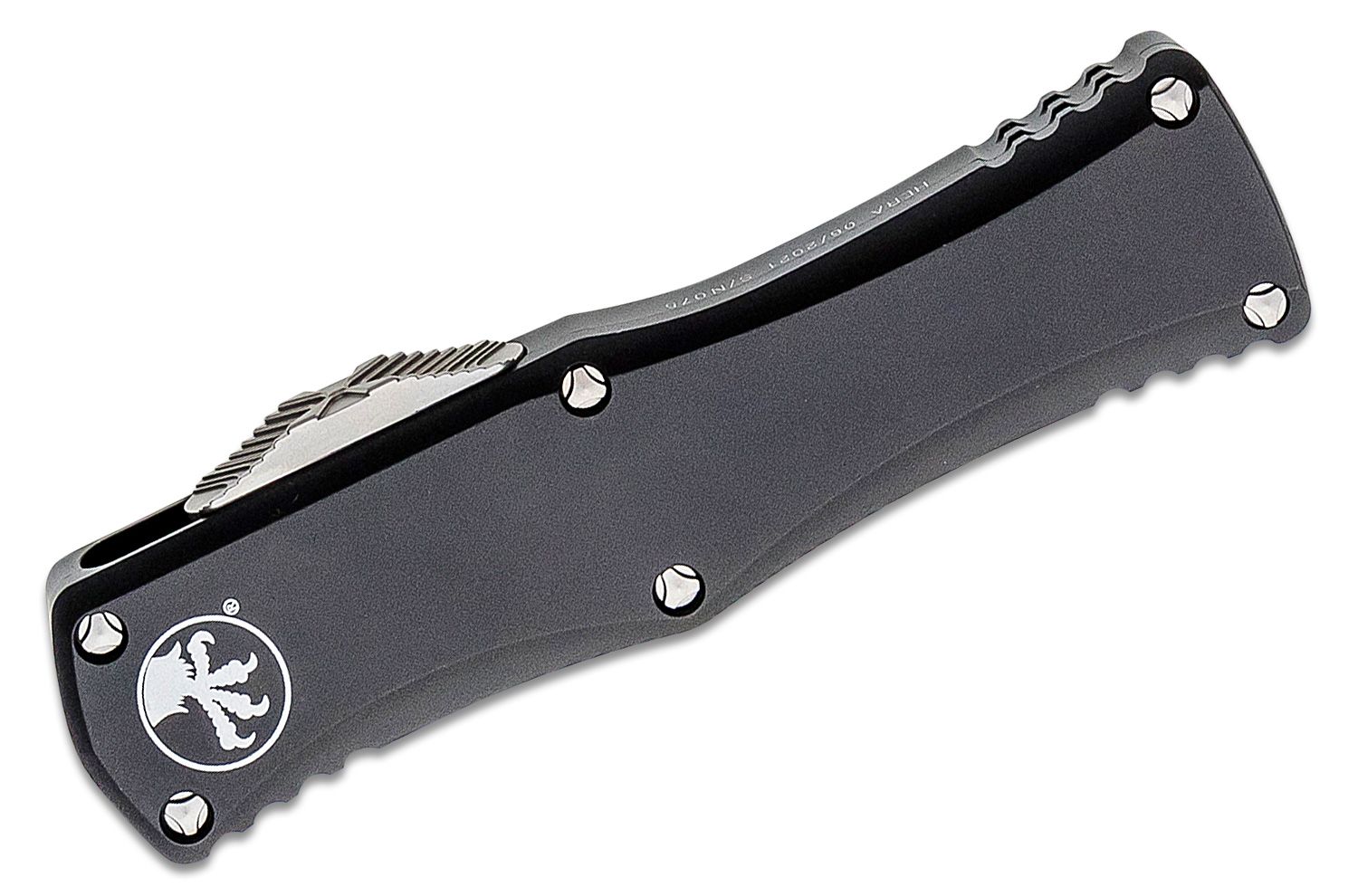 Microtech - 702-10 - Hera D/E - OTF Auto - Stonewash Dagger - 6061-T6 Aluminum - Black - Image 14