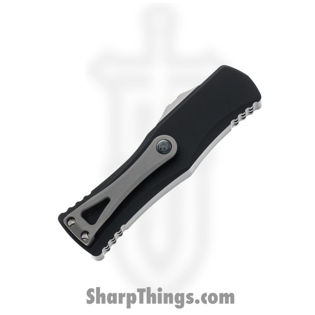 Microtech - 702-12 - Hera - OTF Auto - Elmax, M390, 204P Stonewash Dagger - 6061-T6 Aluminum - Black - Image 17