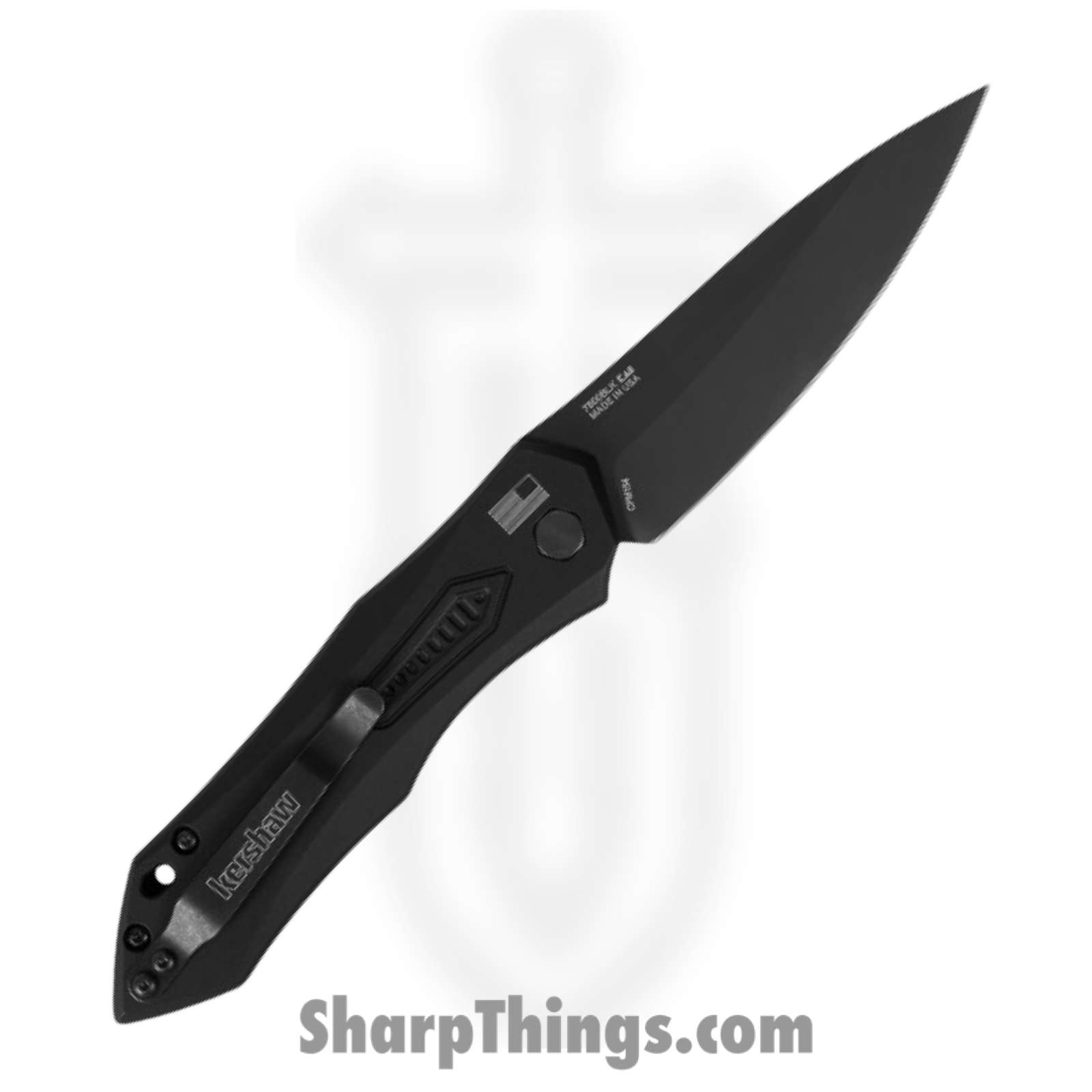 Kershaw - 7800BLK - Launch 6 - Automatic Knife - CPM 154 Black Drop Point - 6061-T6 Aluminum Handles - Black - Image 3