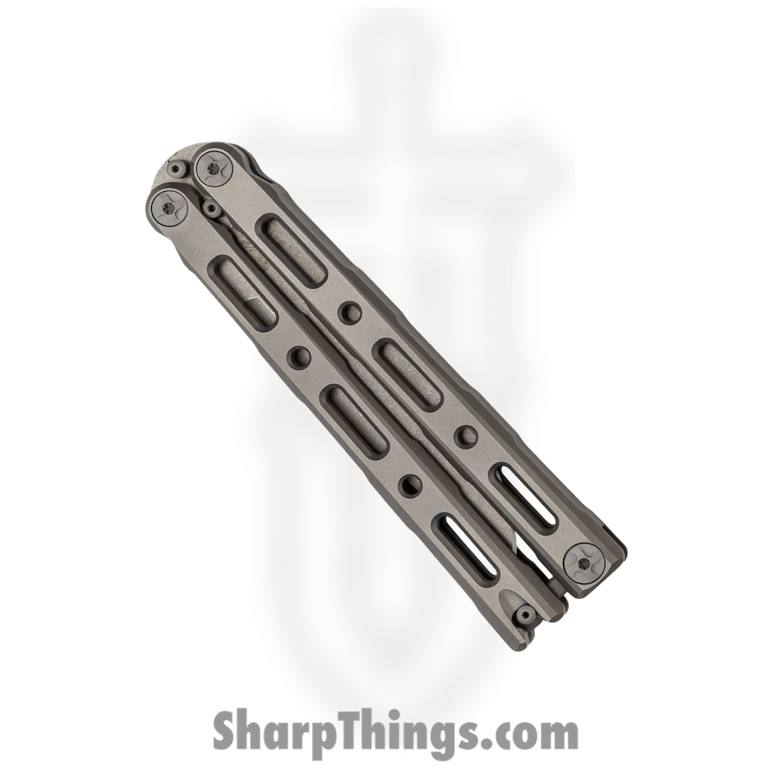 Benchmade - 85 - Billet Ti Balisong - Balisong - S30V Stonewash Drop Point - Titanium - Natural - Image 10