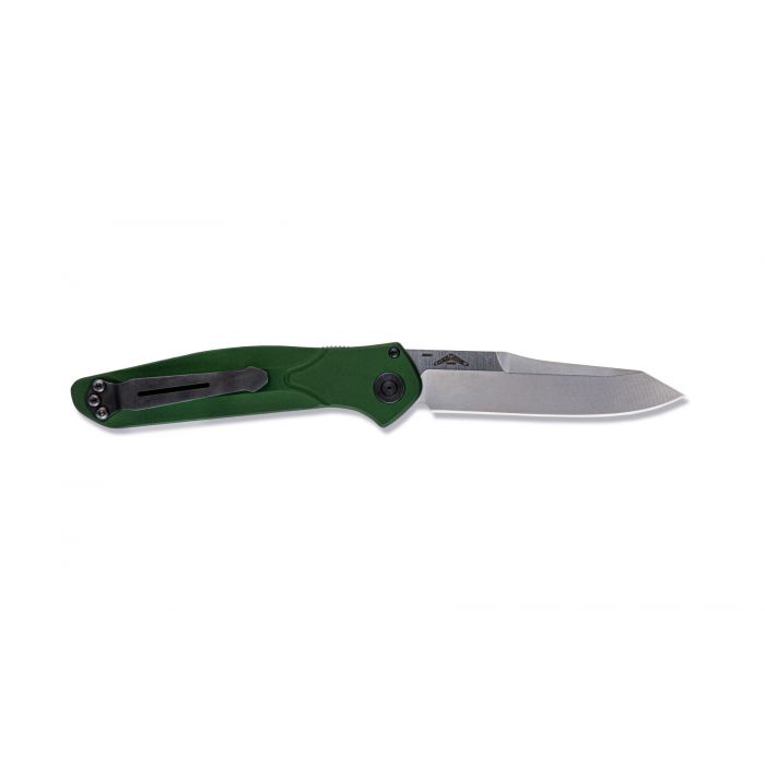 Benchmade - 9400 - Osborne - Automatic Knife - S30V Satin Modified Reverse Tanto - Aluminum - Green - Image 21