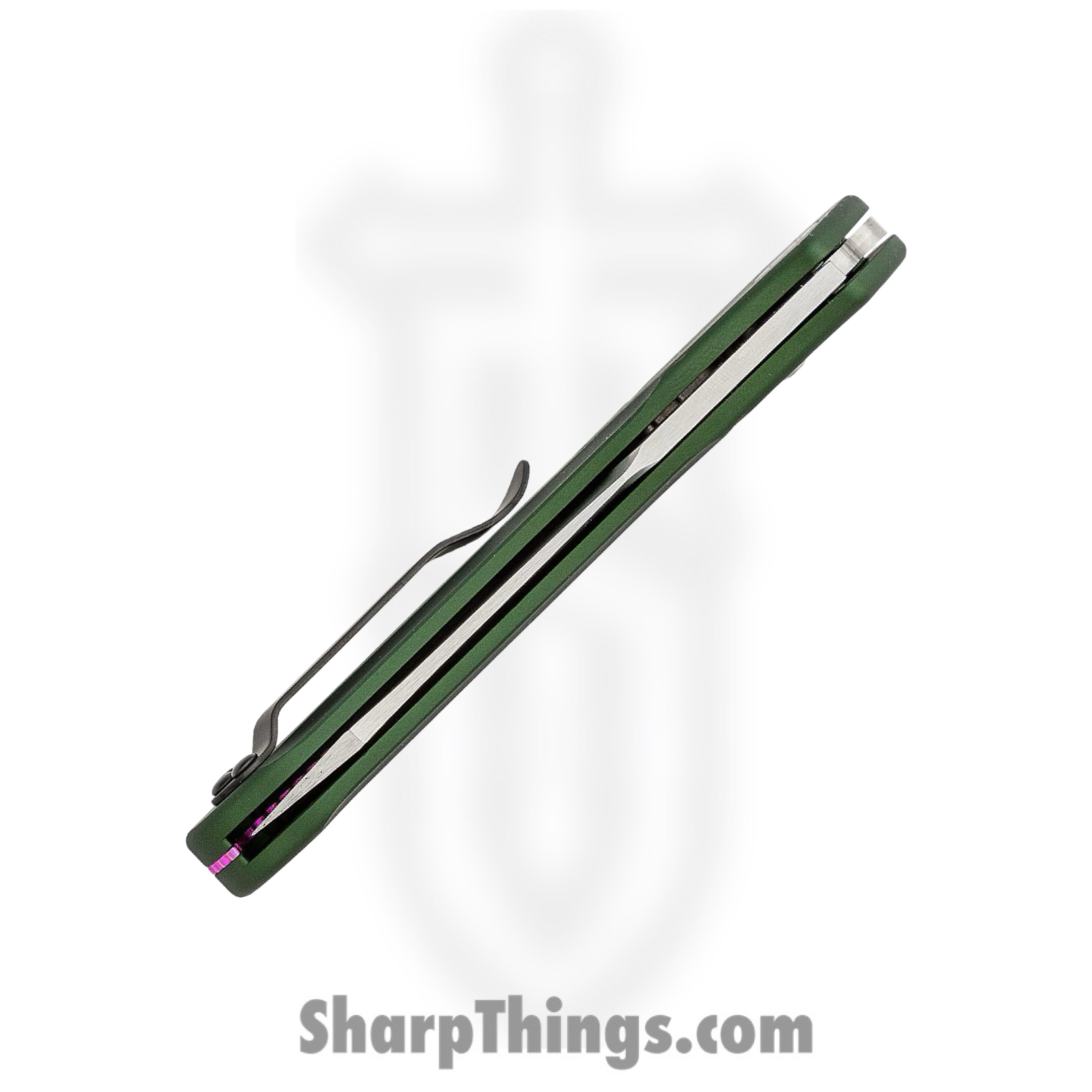 Benchmade - 9400 - Osborne - Automatic Knife - S30V Satin Modified Reverse Tanto - Aluminum - Green - Image 16