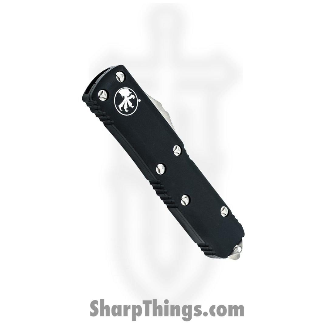 Microtech - 231-5 - UTX-85 - OTF Auto - Elmax, M390, 204P Satin Drop Point - 6061-T6 Aluminum - Black - Image 11
