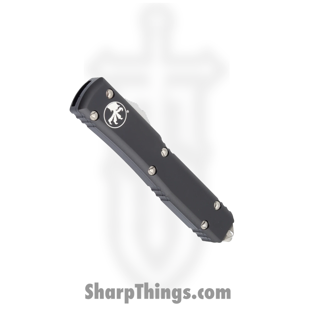 Microtech - 123-12 - Ultratech - OTF Auto - Elmax, M390, 204P Stonewash Tanto - 6061-T6 Aluminum - Black - Image 11