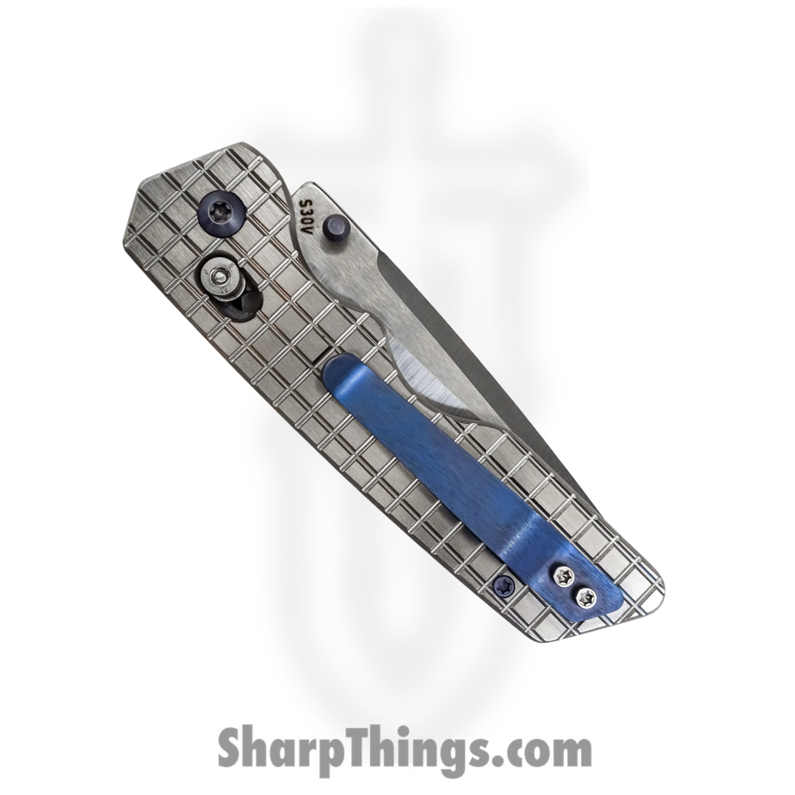 Attention 2 Detail Mercantile - A2DBLmFrg - Bar Lock Medium - Folding Knife - S30V Satin Drop Point - Frag Pattern Titanium - Silver - Image 15