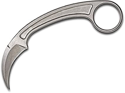 Bastinelli Creations - BAS202 - PiKa - Fixed Blade Knife - N690 Stonewash Karambit - Natural - Image 12