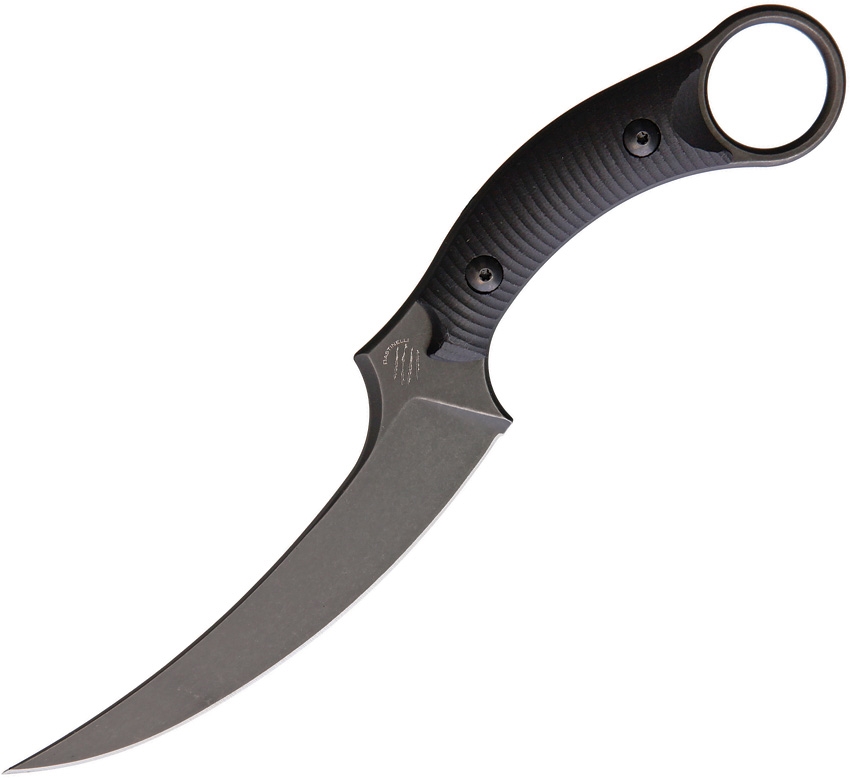 Bastinelli Creations - BAS206 - Mako - Fixed Blade Knife - N690 Black Stonewash Full Tang - G10 - Black - Image 7