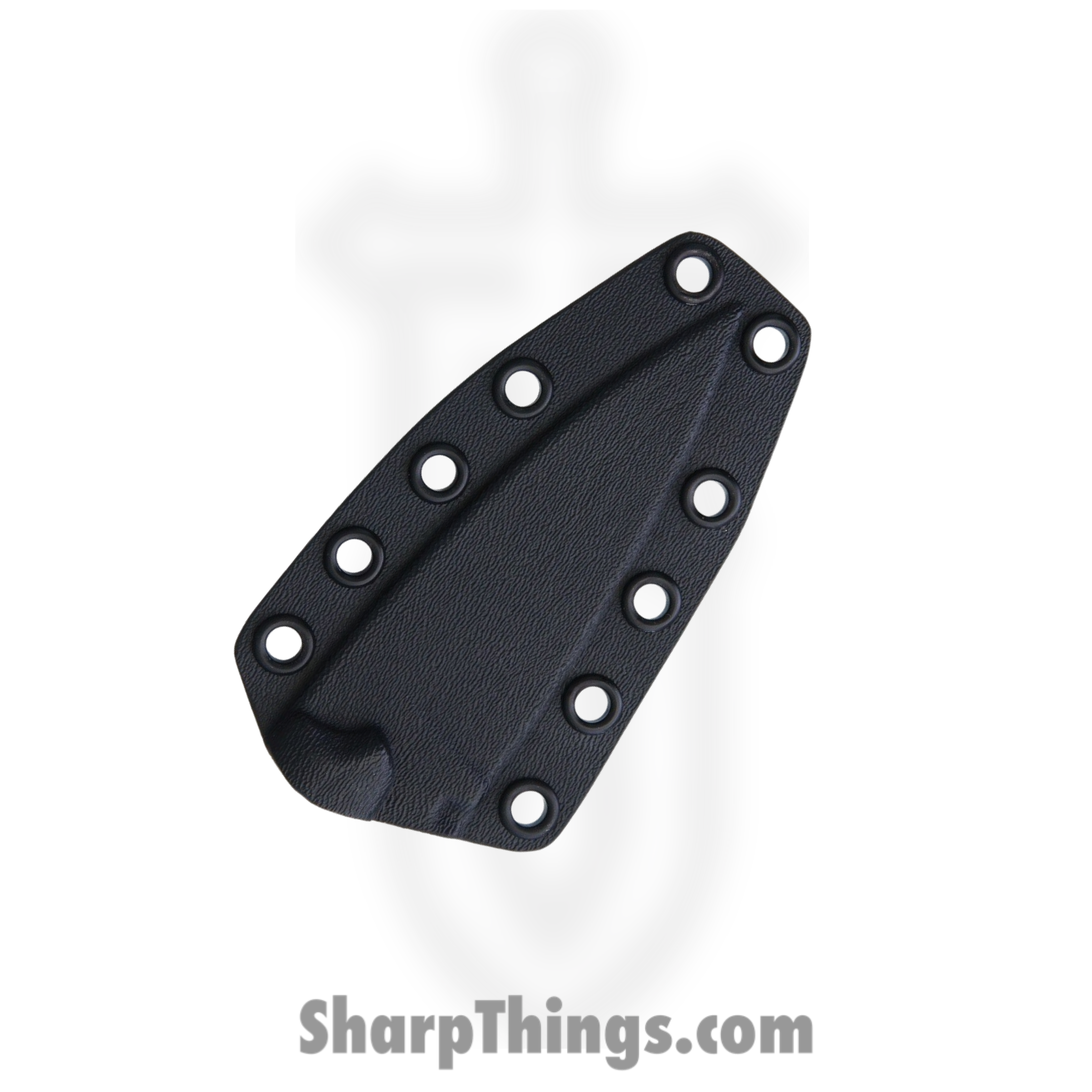 Bastinelli Creations - BAS215W - SIN - Fixed Blade Knife - N690 Stonewash Drop Point - Cord Wrapped - Black - Image 5