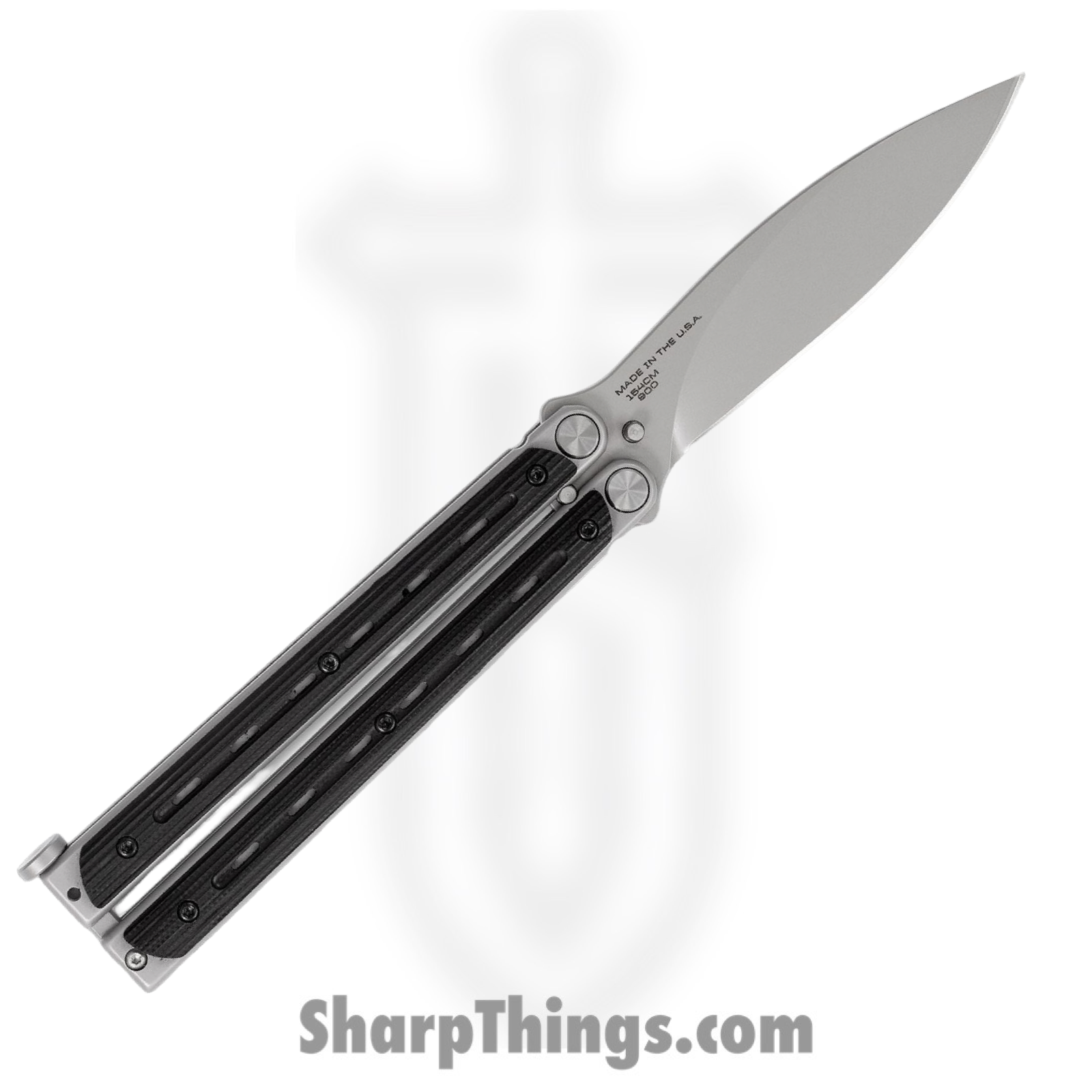 Bradley - BCC900 - Kimura - Balisong - 154CM Blasted Spear Point - Steel G10 - Black - Image 6