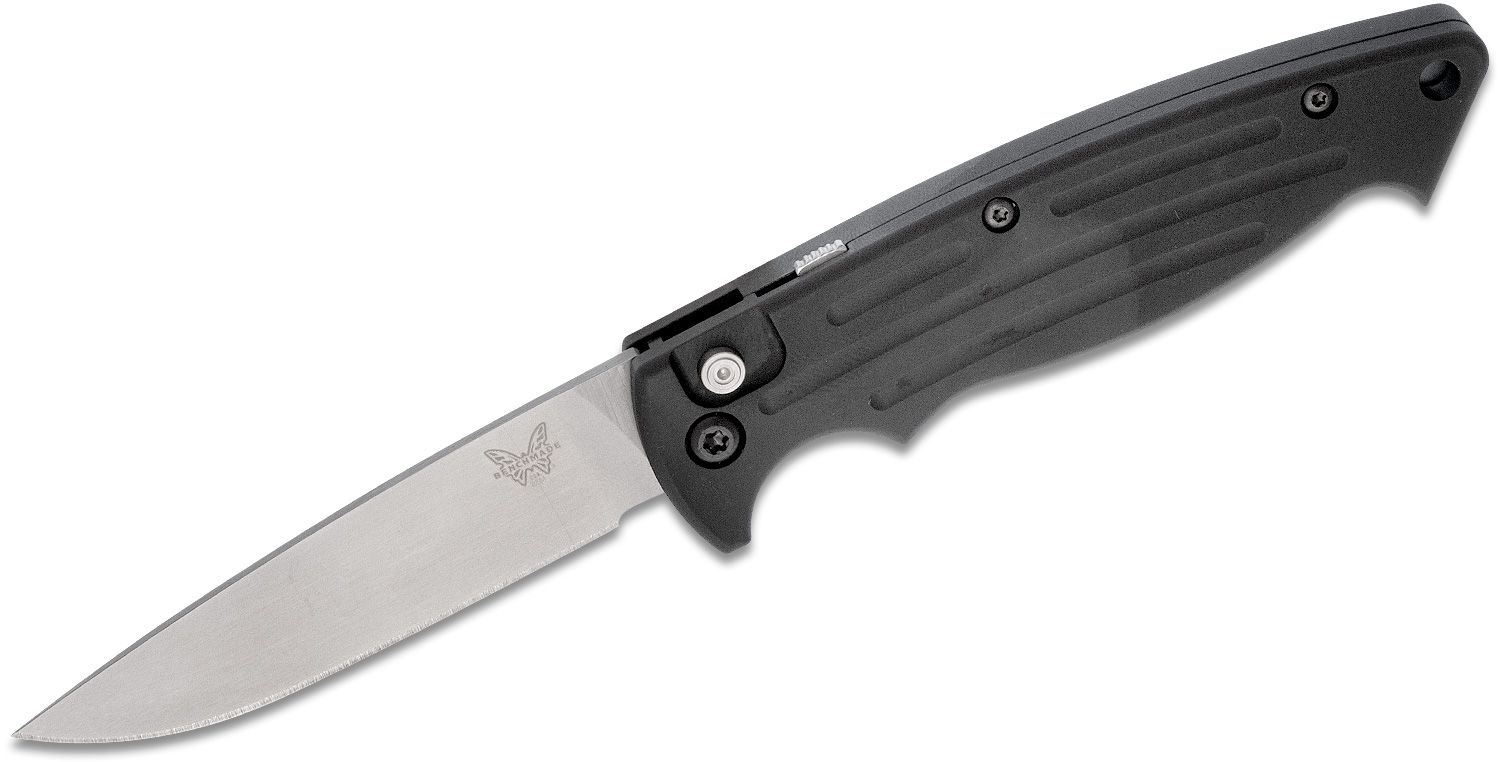 Benchmade - 2551 - Mini Reflex II - Automatic Knife - 154CM Satin Drop Point - 6061-T6 Aluminum - Black - Image 13