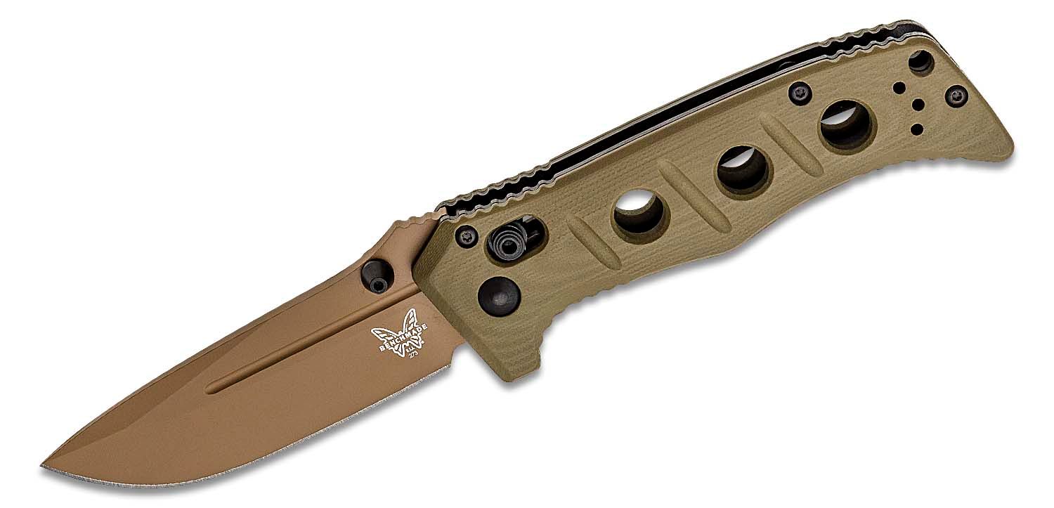 Benchmade - 273FE-2 - Mini Adamas - Folding Knife - CruWear Coated Drop Point - G10 - OD Green Dark Earth - Image 14