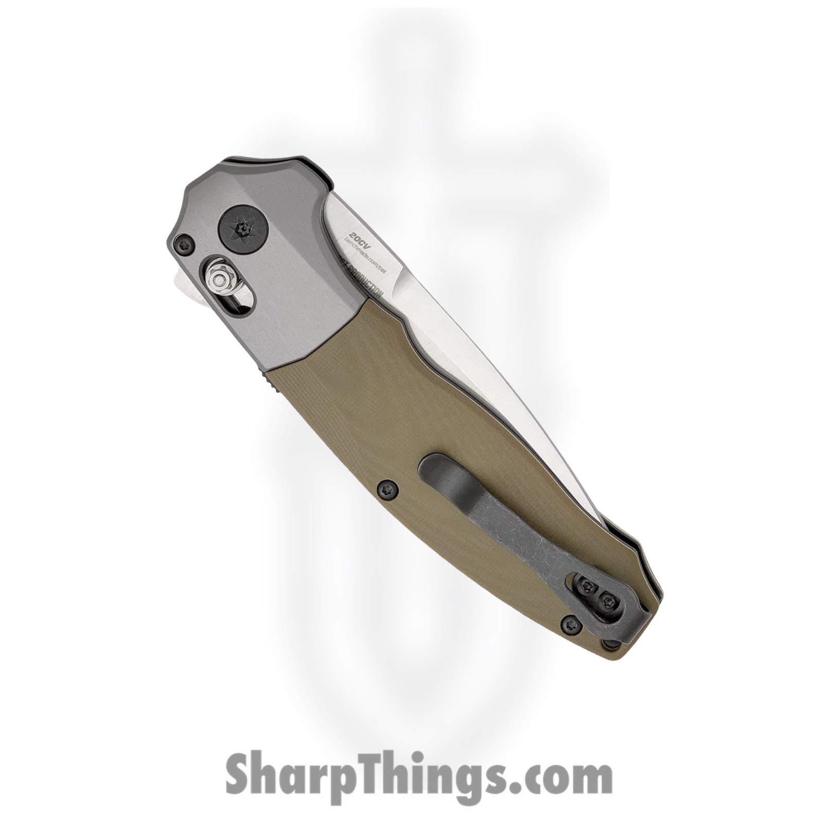 Benchmade - 496 - Vector - Assisted Open Knife - CPM 20CV Satin Drop Point - G10 - Green - Image 7