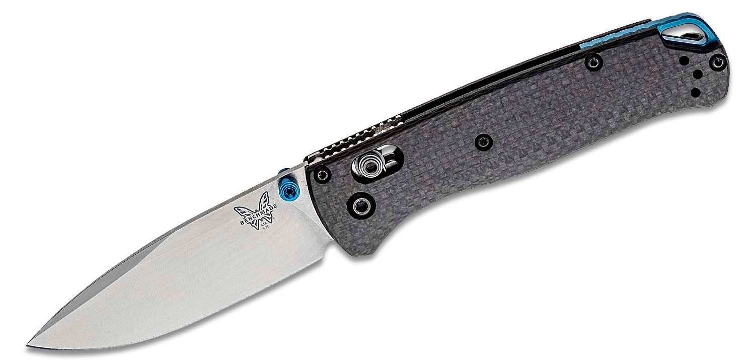 Benchmade - 535-3 - Bugout - Folding Knife - S90V Satin Drop Point - Carbon Fiber - Black - Image 11