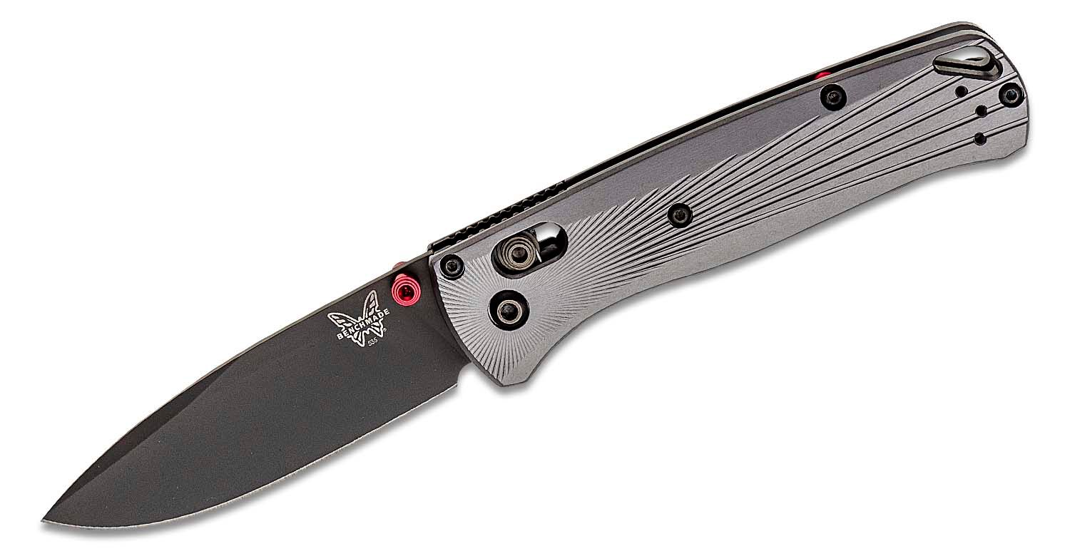 Benchmade - 535BK-4 - Bugout - Folding Knife - M390 Coated Drop Point - Aluminum - Black/Grey - Image 13