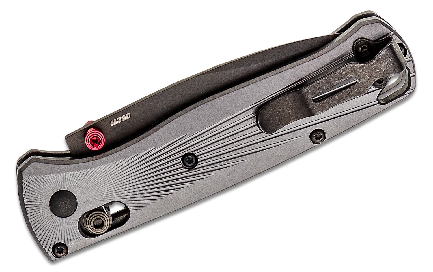 Benchmade - 535BK-4 - Bugout - Folding Knife - M390 Coated Drop Point - Aluminum - Black/Grey - Image 15