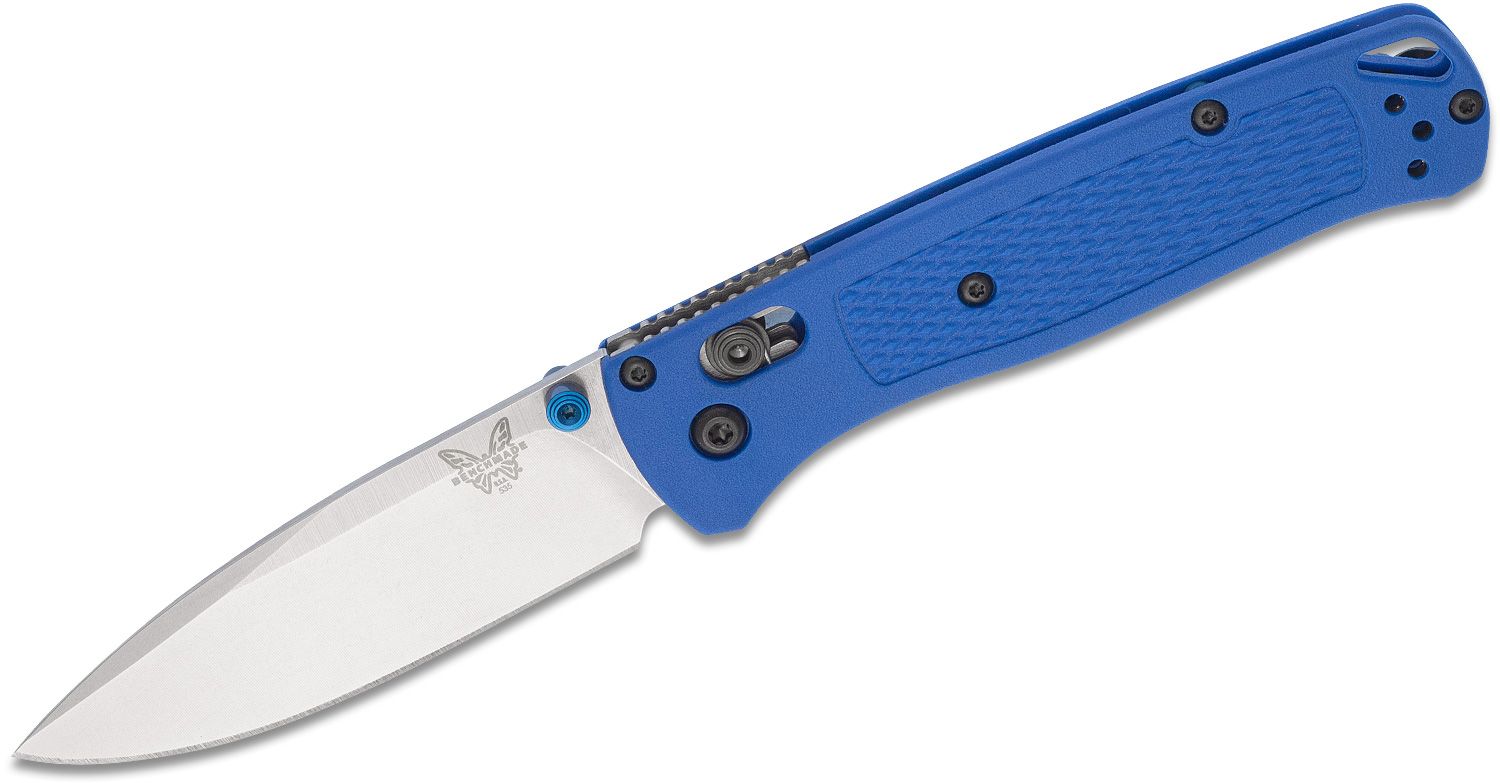Benchmade - 535 - Bugout - Folding Knife - S30V Satin Drop Point - Grivory - Blue - Image 13