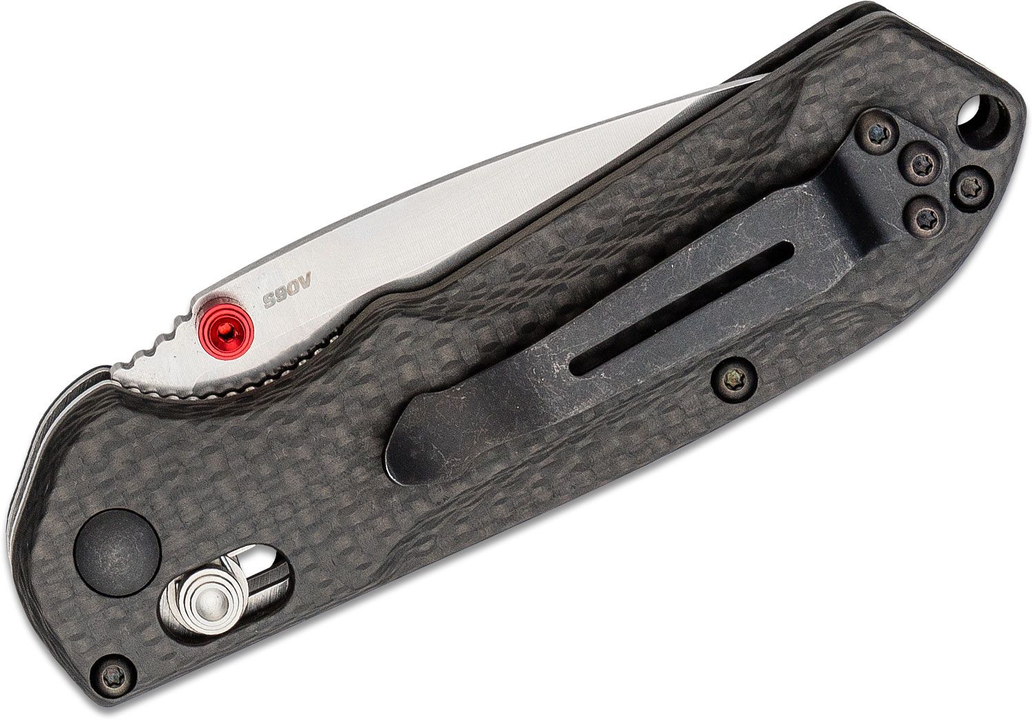 Benchmade - 565-1 - Mini Freek - Folding Knife - S90V Stonewash Drop Point - Carbon Fiber - Black - Image 16