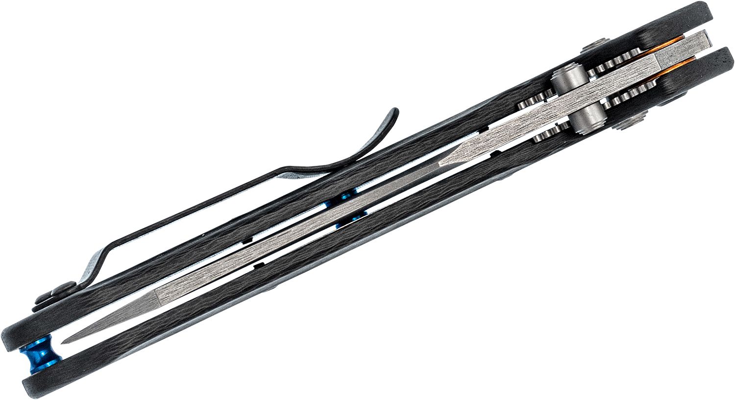 Benchmade - 940-1 - Osborne - Folding Knife - S90V Stonewash Reverse Tanto - Carbon Fiber - Black - Image 18