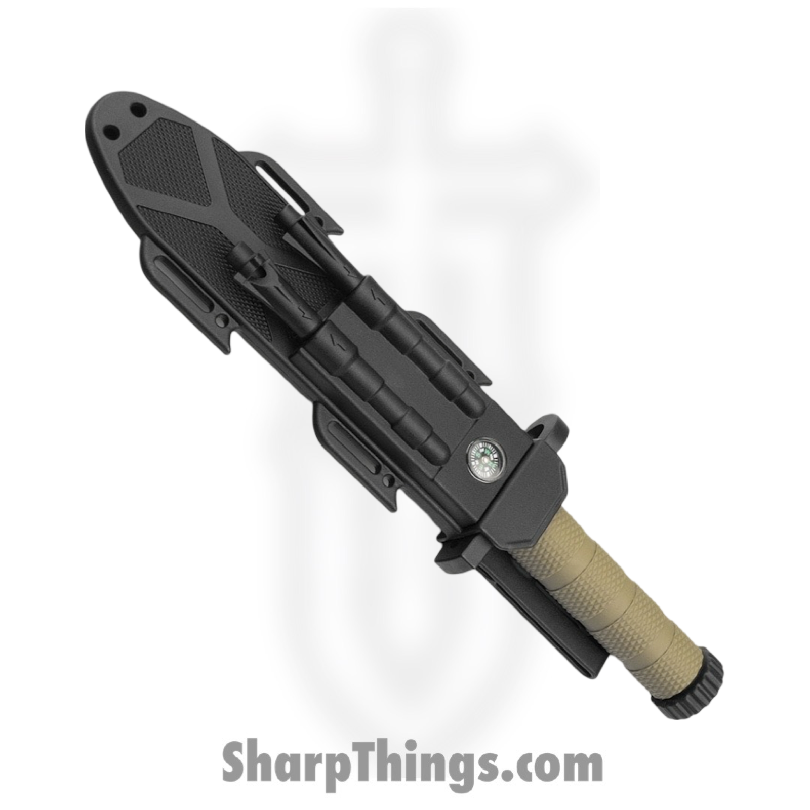 Boker Magnum - BOM02SC005 - M-Spec Survival Knife - Fixed Blade Knife - 7Cr17MoV Coated Sawback - FRN - Green - Image 6