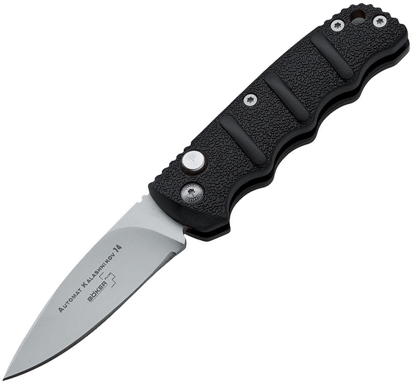 Boker Plus - BOP01KALS73N - Mini Kalashnikov - Folding Knife - AUS-8 Blasted Drop Point - FRN - Black - Image 4