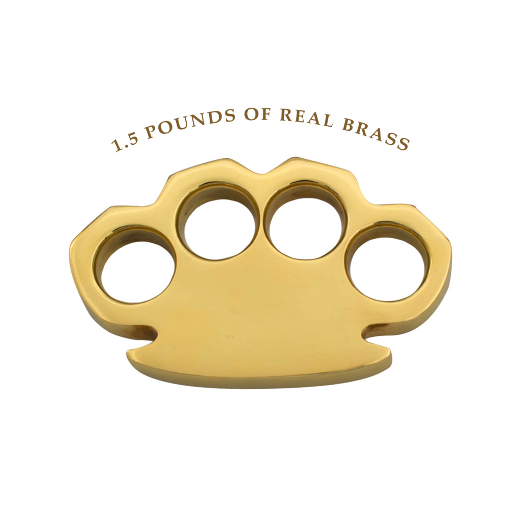 VOC - BR-650 - Heavy Duty Brass Belt Buckle 1.5lbs - Gold - Image 4