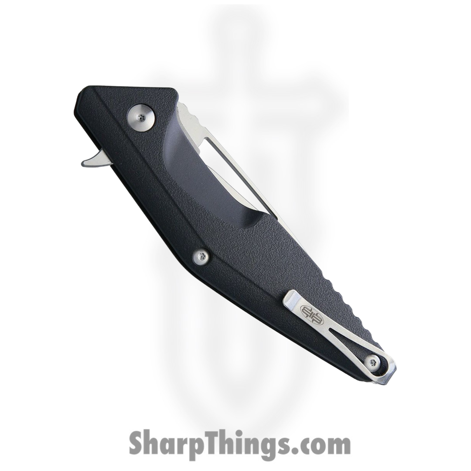 Brous Blades - BRBM005 - Division - Folding Knife - D2 Satin Drop Point - Polymer - Black - Image 4