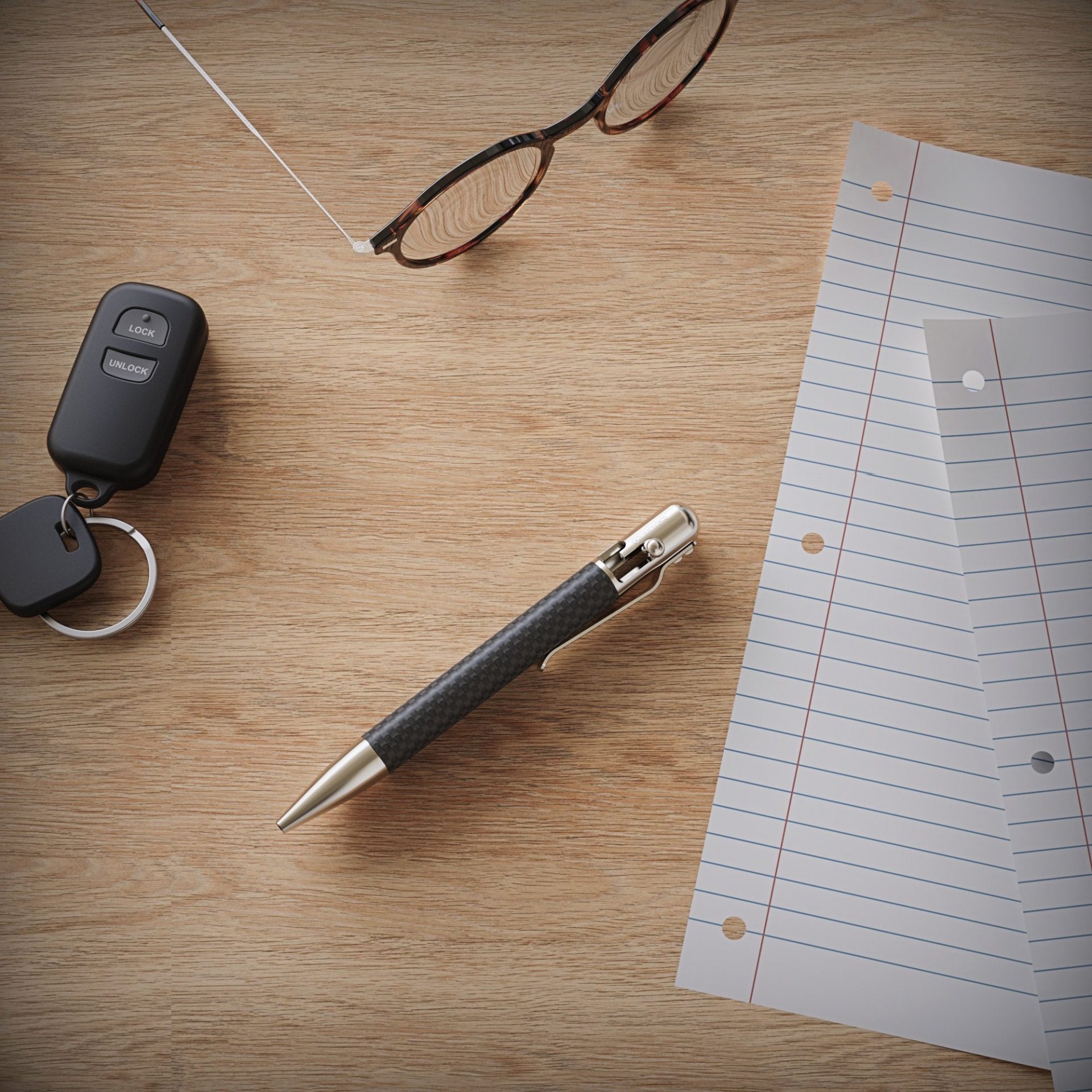 Bastion - BSTN224 - EDC Bolt Action Pen - Stainless Carbon Fiber - Black Gray - Image 16