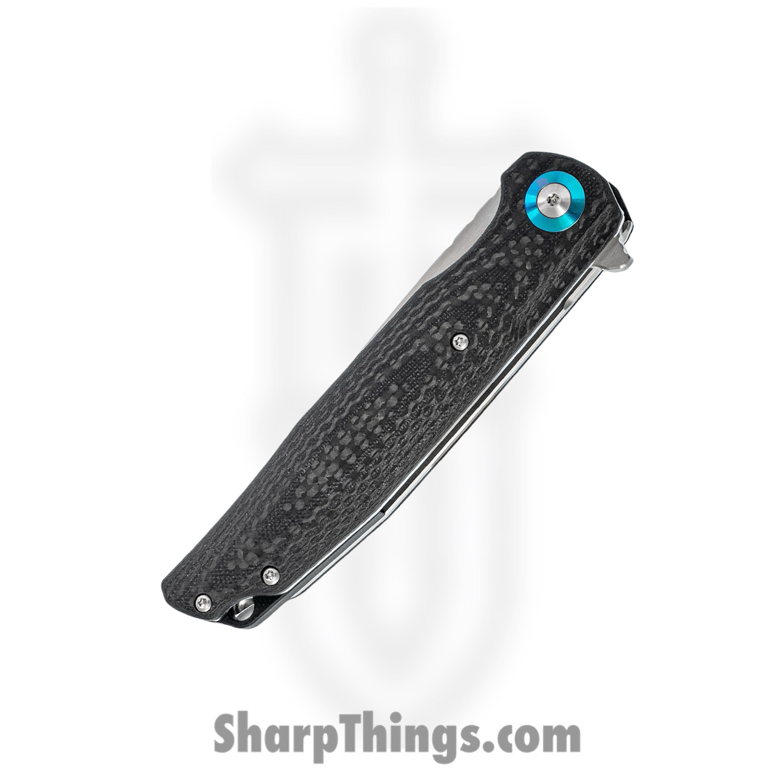 Bestech Knives - BTKG19A - Ascot - Folding Knife - D2 Satin Drop Point - G10 Carbon Fiber - Black - Image 8