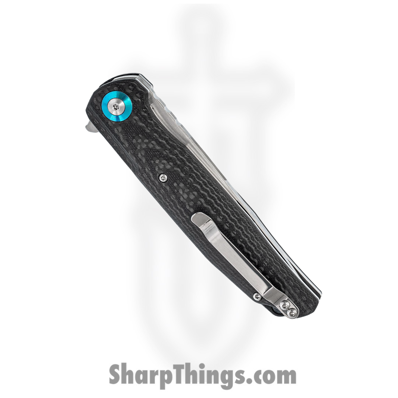 Bestech Knives - BTKG19A - Ascot - Folding Knife - D2 Satin Drop Point - G10 Carbon Fiber - Black - Image 9