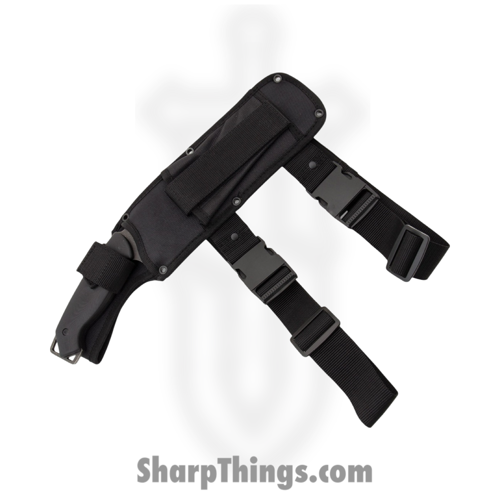 Combat Ready - CBRCBC01 - Cuma Battle - Fixed Blade Knife - 5140 Alloy Steel Black Cleaver - G10 - Black - Image 7