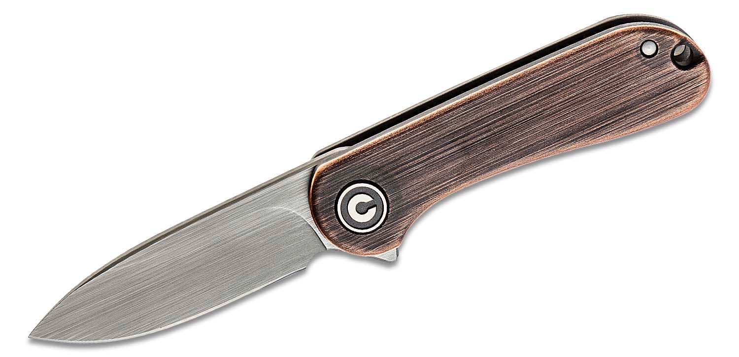 Civivi - C18062Q2 - Mini Elementum - Framelock Flipper - 14C28N Hand Rubbed Copper - Copper - Image 14