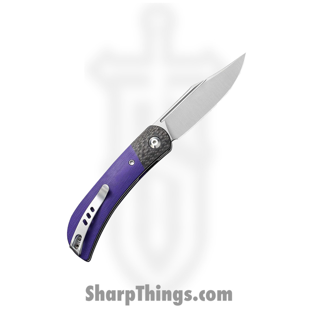 Civivi - CIVC19010C3 - Appalachian Drifter II Front Flipper Knife - Nitro-V G10 - Purple - Image 11