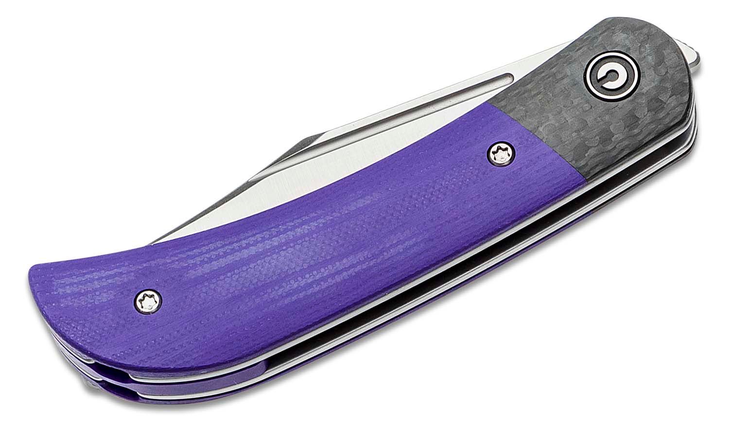 Civivi - CIVC19010C3 - Appalachian Drifter II Front Flipper Knife - Nitro-V G10 - Purple - Image 16