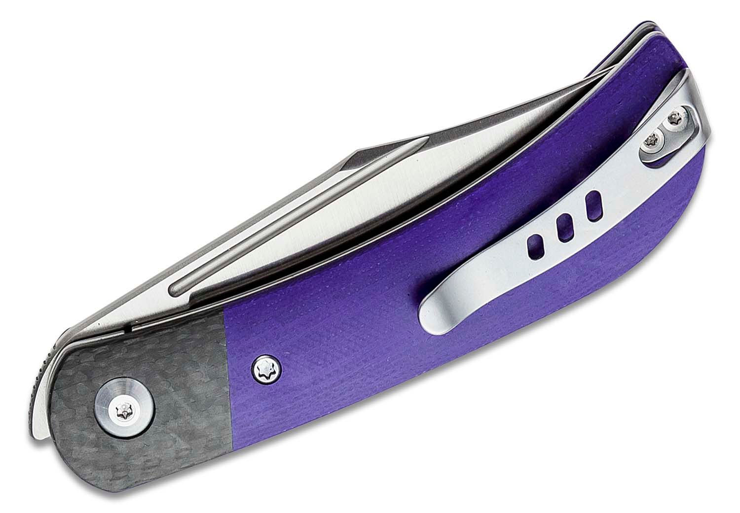 Civivi - CIVC19010C3 - Appalachian Drifter II Front Flipper Knife - Nitro-V G10 - Purple - Image 17