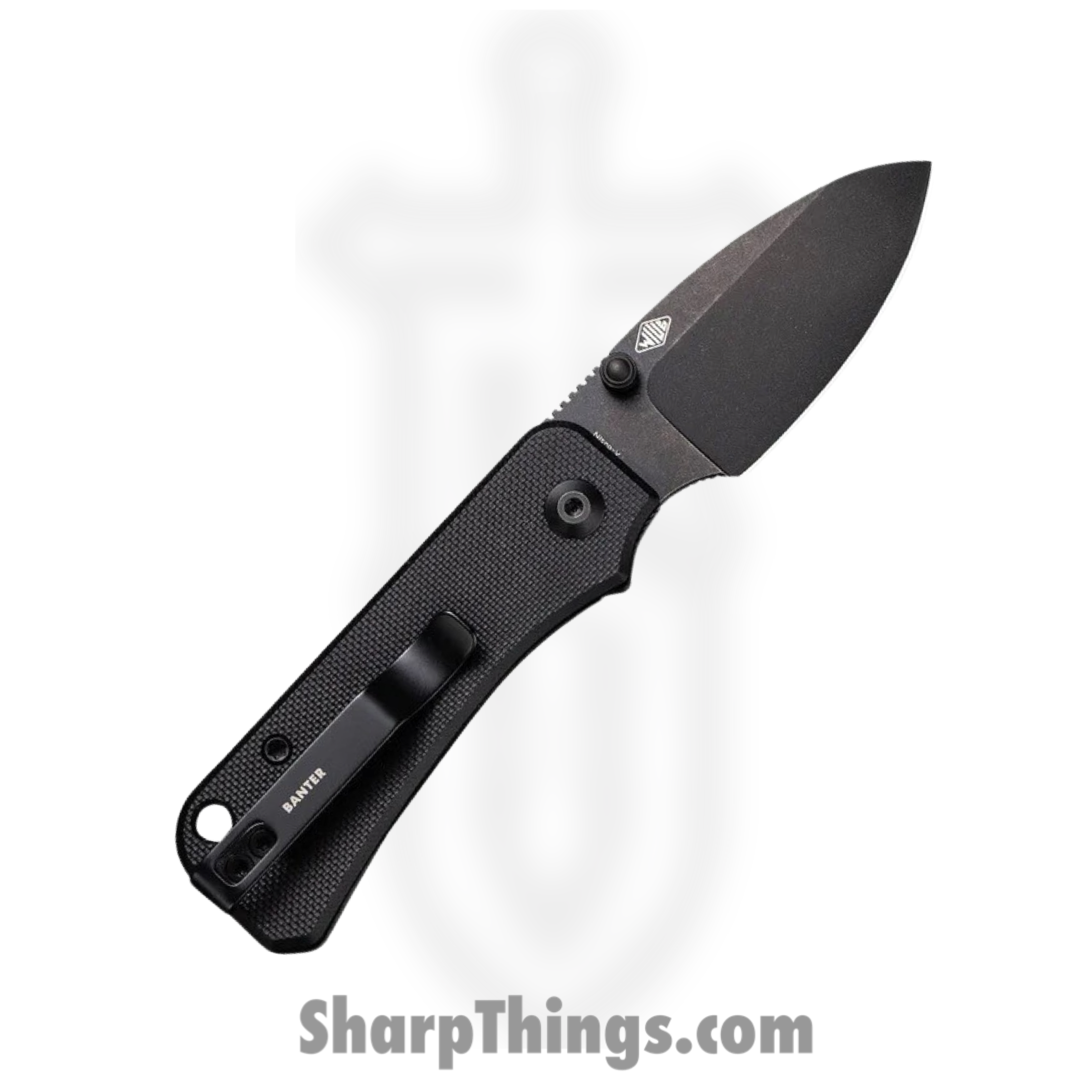 Civivi - CIVC19068S2 - Baby Banter Linerlock - Folding Knife - Nitro-V Black Stonewash Drop Point - G10 - Black - Image 9