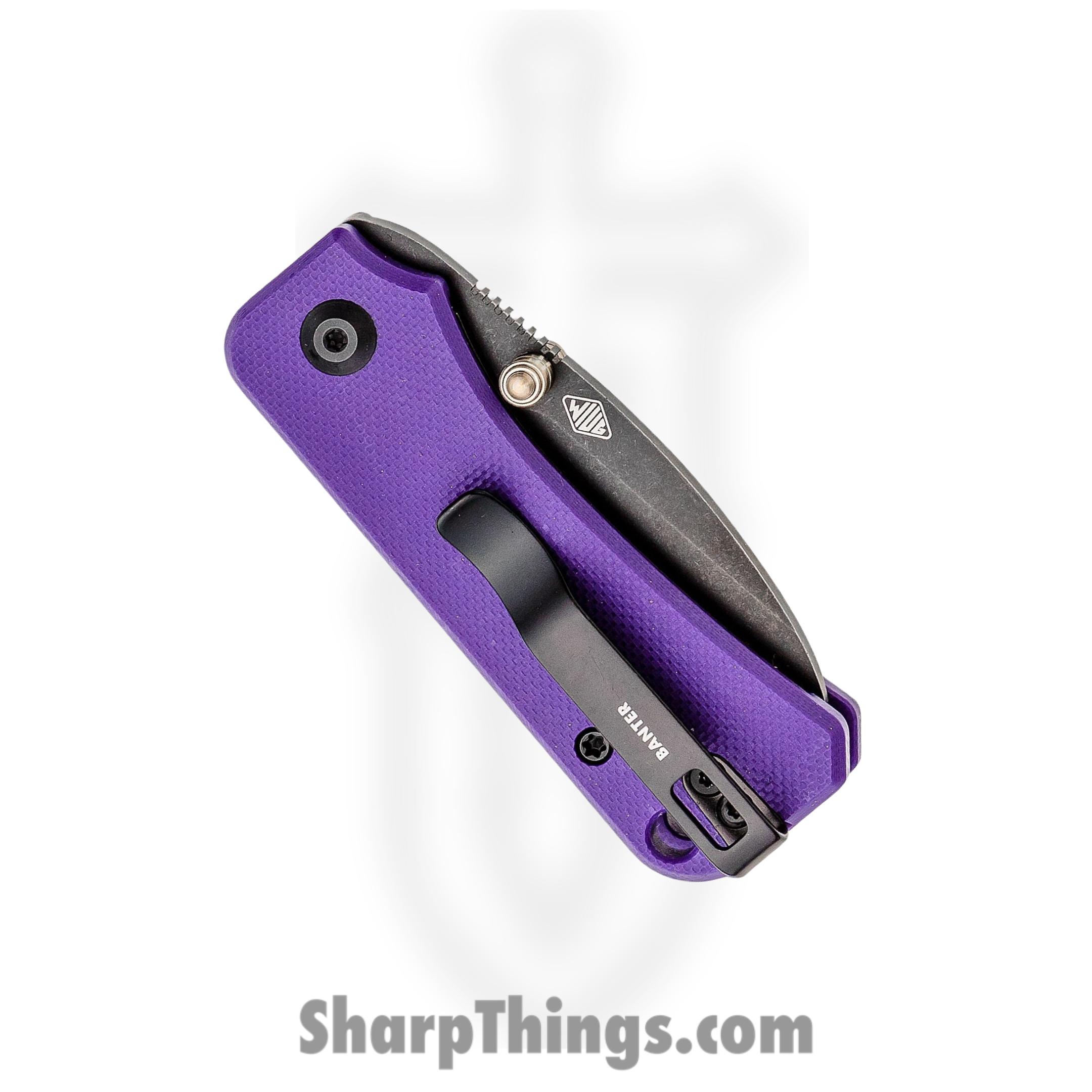 Civivi - CIVC19068S4 - Baby Banter Linerlock - Folding Knife - Nitro-V Black Stonewash Spear Point - G10 - Purple - Image 11