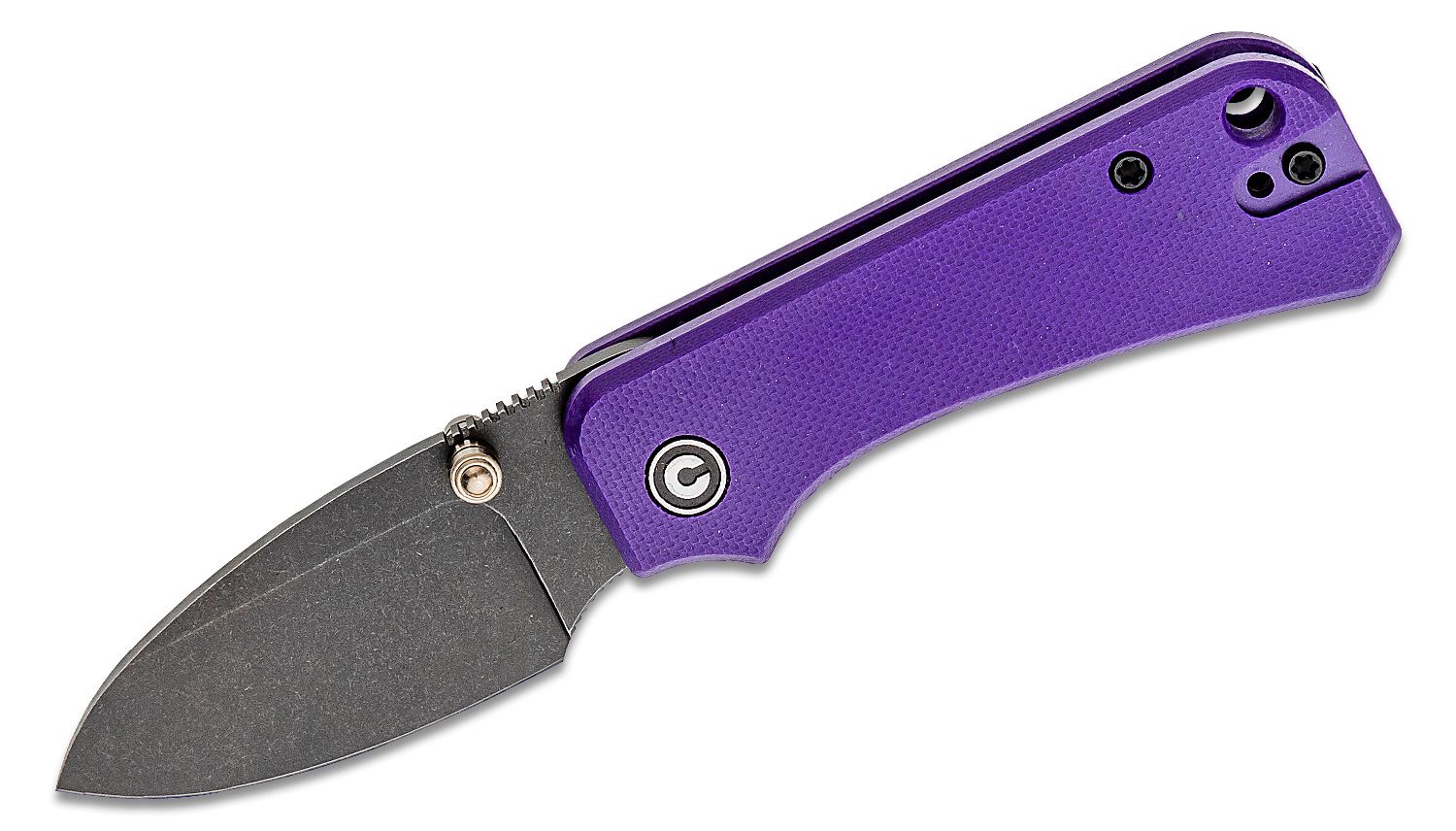Civivi - CIVC19068S4 - Baby Banter Linerlock - Folding Knife - Nitro-V Black Stonewash Spear Point - G10 - Purple - Image 13
