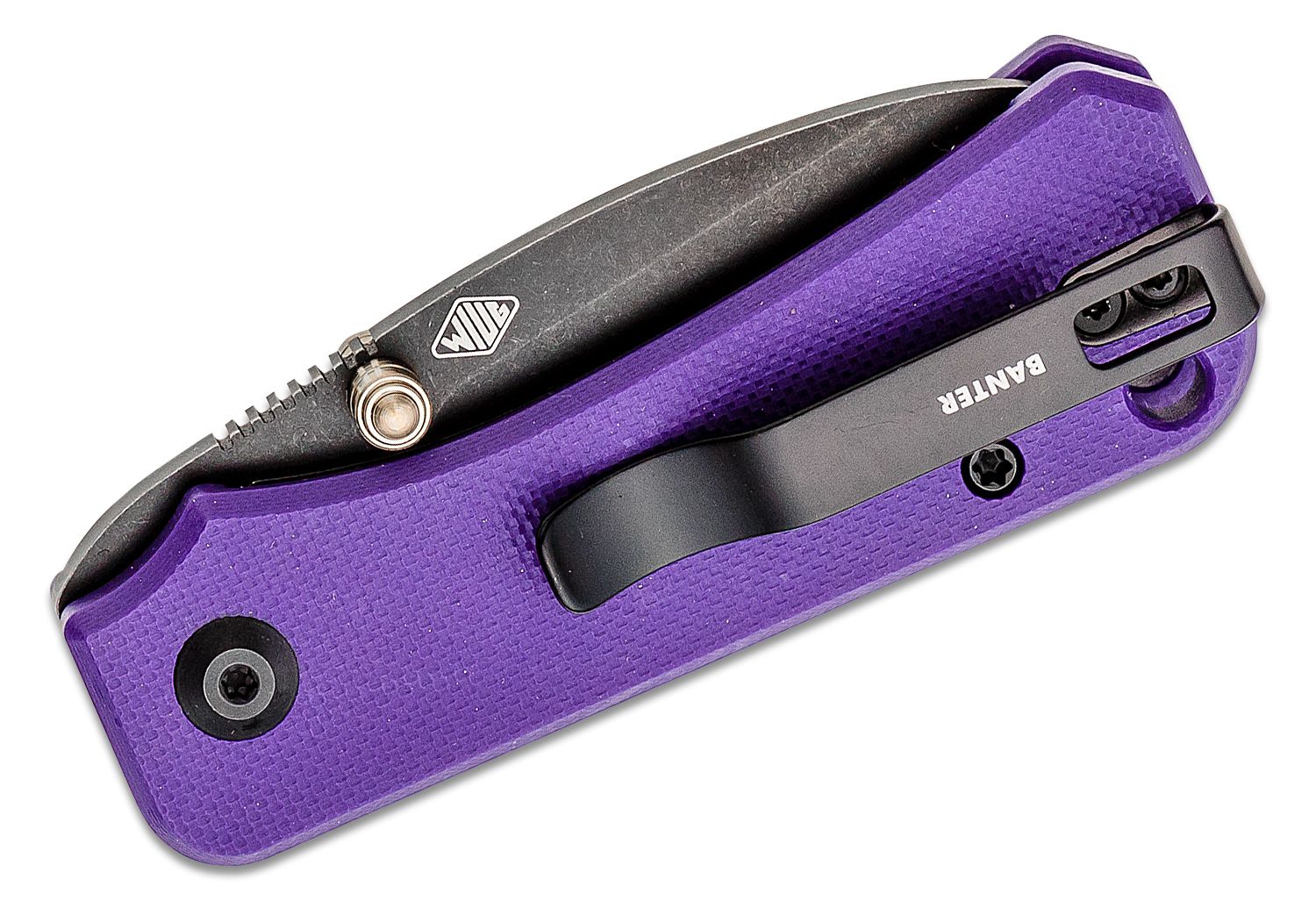 Civivi - CIVC19068S4 - Baby Banter Linerlock - Folding Knife - Nitro-V Black Stonewash Spear Point - G10 - Purple - Image 16