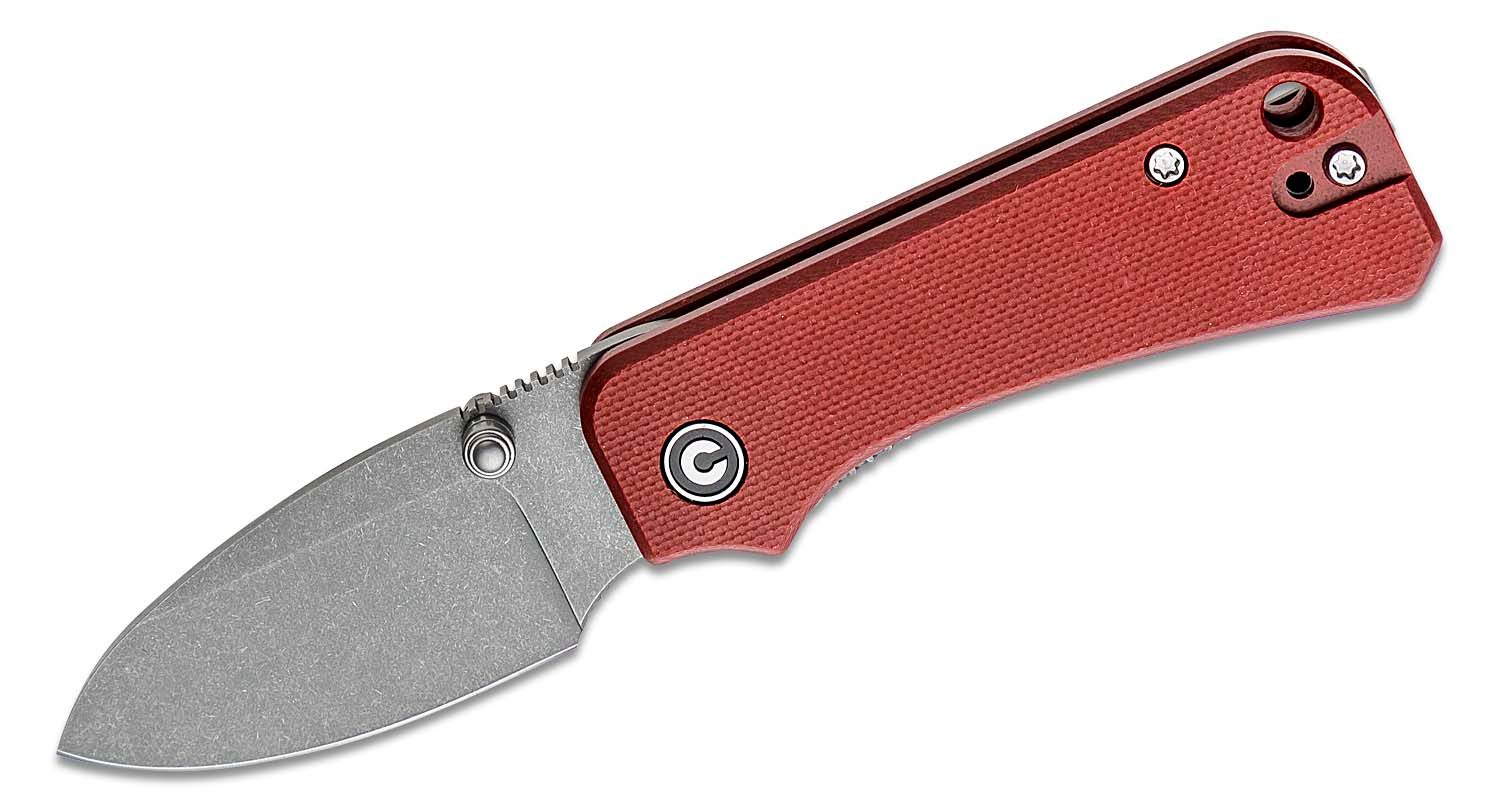 Civivi - CIVC19068S6 - Ben Petersen Baby Banter Folding Knife - Nitro V Stainless G10 - Burgundy - Image 11