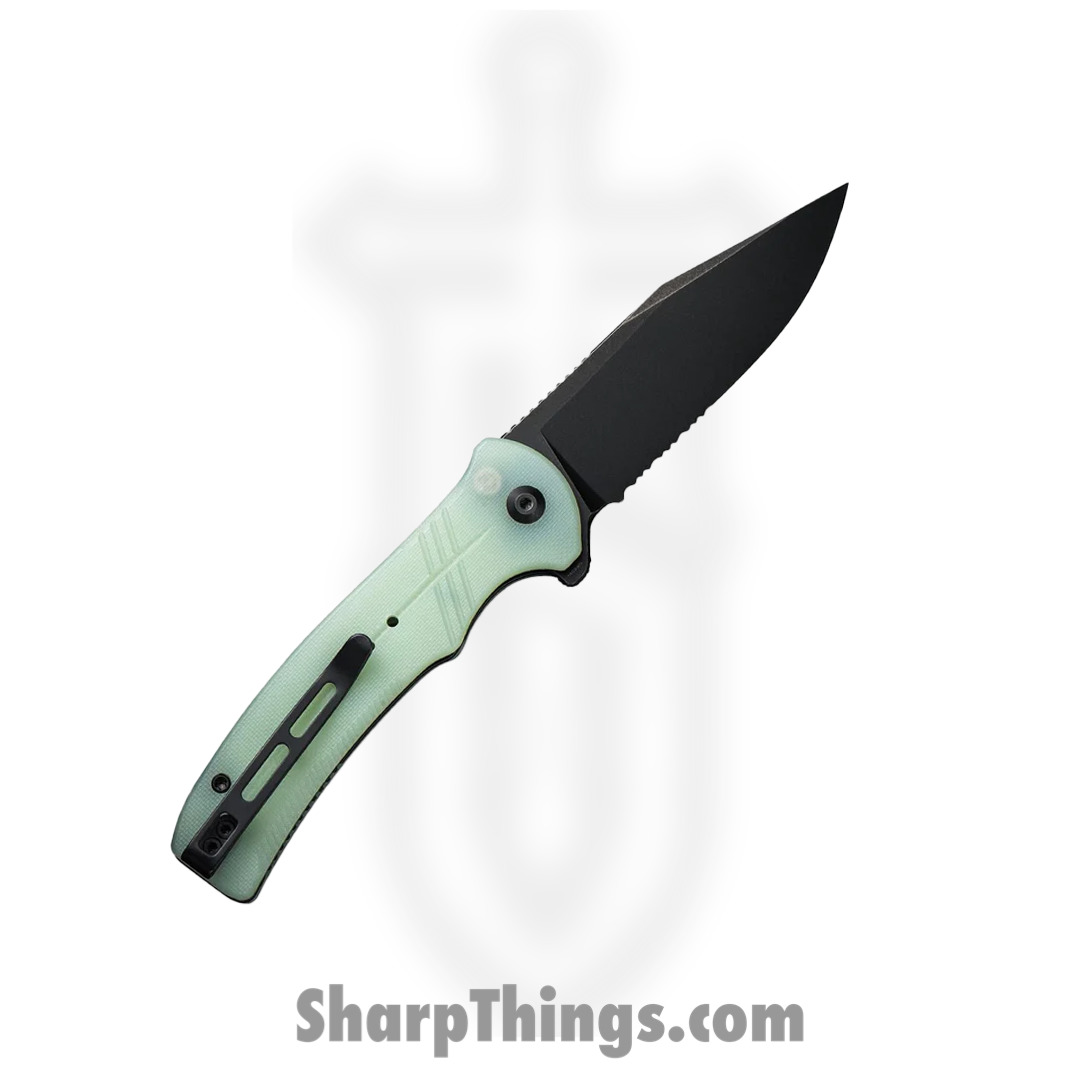 Civivi - CIVC20038E3 - Cogent Combo Blade Flipper Knife - 14C28N G10 - Jade - Image 8