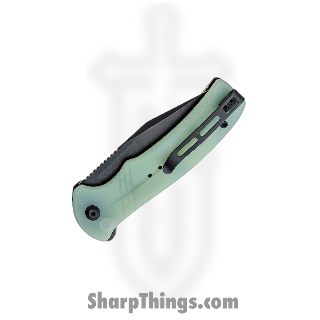 Civivi - CIVC20038E3 - Cogent Combo Blade Flipper Knife - 14C28N G10 - Jade - Image 10