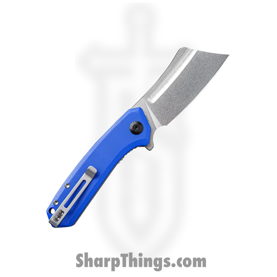 Civivi - CIVC2004B - Mini Bullmastiff Cleaver Flipper Knife - 9Cr18MoV G10 - Blue - Image 10