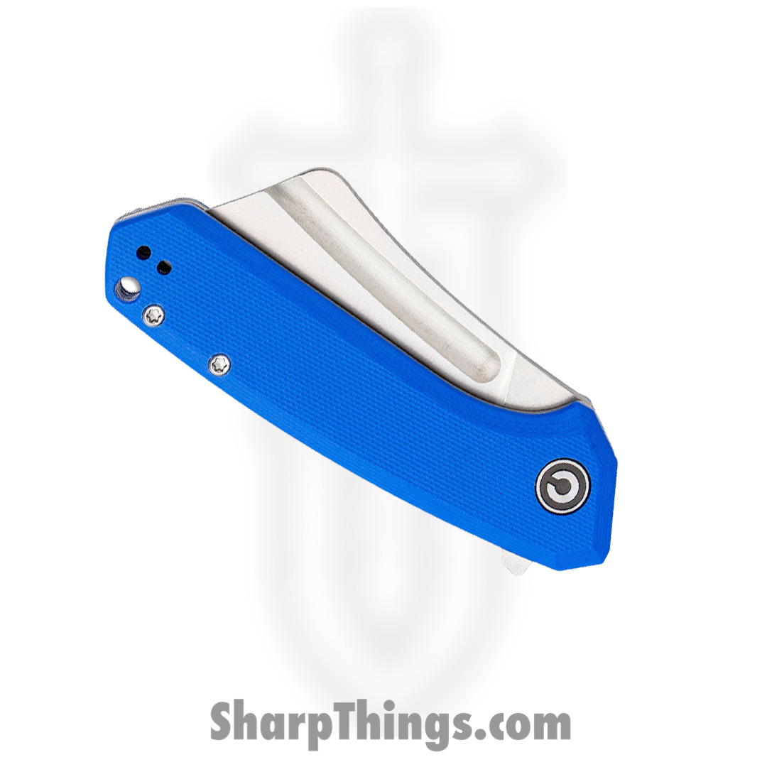 Civivi - CIVC2004B - Mini Bullmastiff Cleaver Flipper Knife - 9Cr18MoV G10 - Blue - Image 11