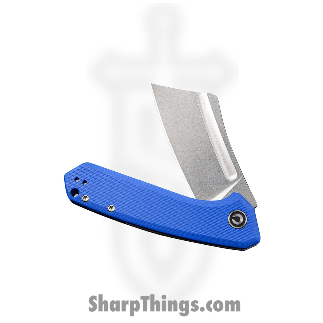 Civivi - CIVC2004B - Mini Bullmastiff Cleaver Flipper Knife - 9Cr18MoV G10 - Blue - Image 13
